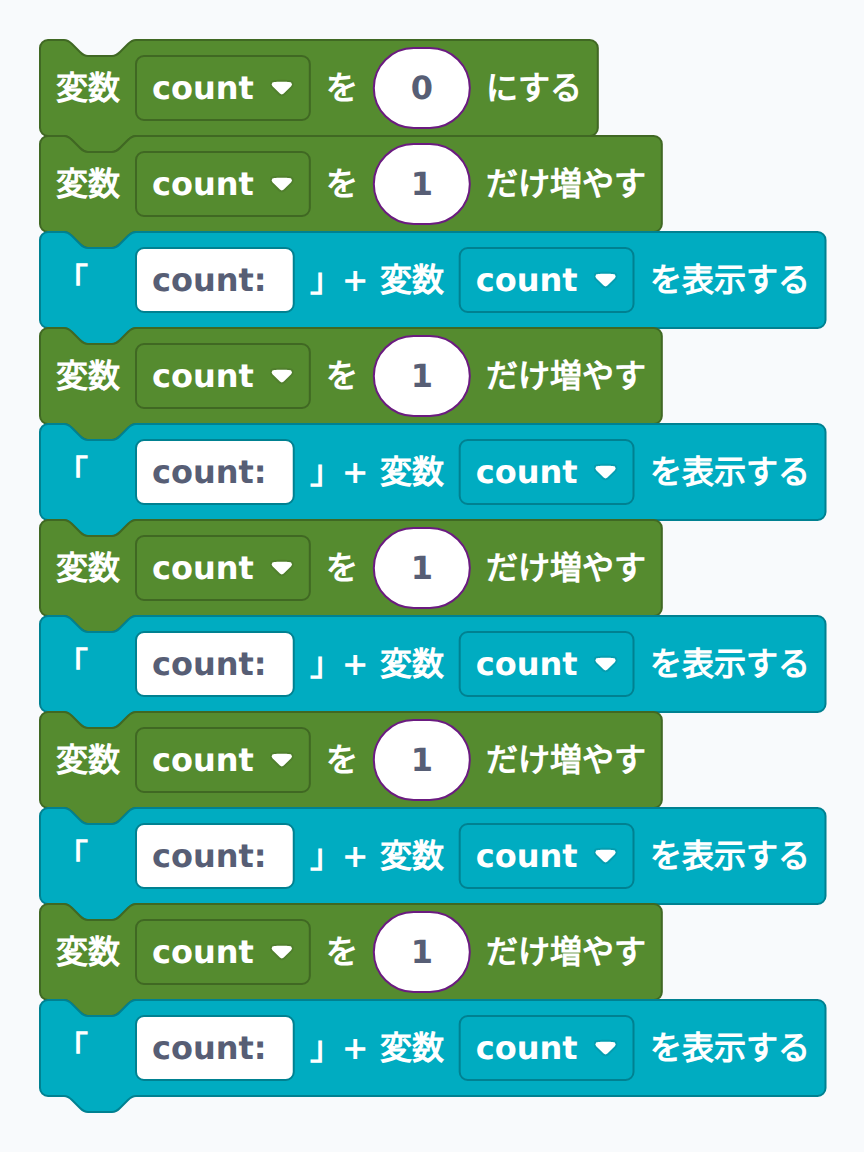 模範解答：カウンター